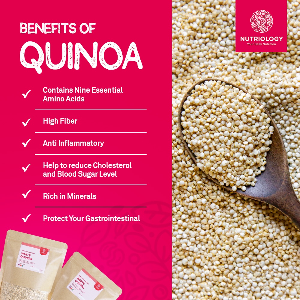 Quinoa White 500 gr Natural Premium Alami Healthy superfood