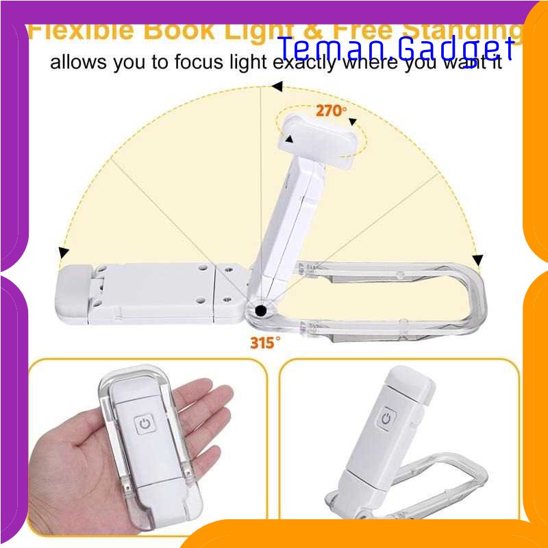 TG-LMP MagicBox Lampu Baca LED Detachable Clip Bookmark Cool White - KD-21