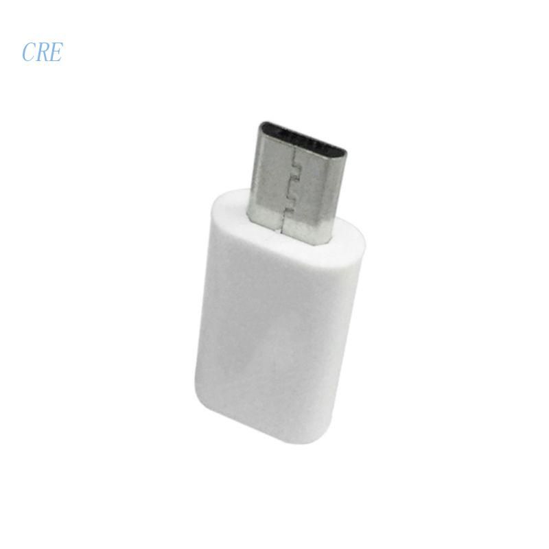 Cre Adapter Konverter Konektor Data / Charger Micro USB Male Ke USB-C Tipe-C Female Kualitas Tinggi