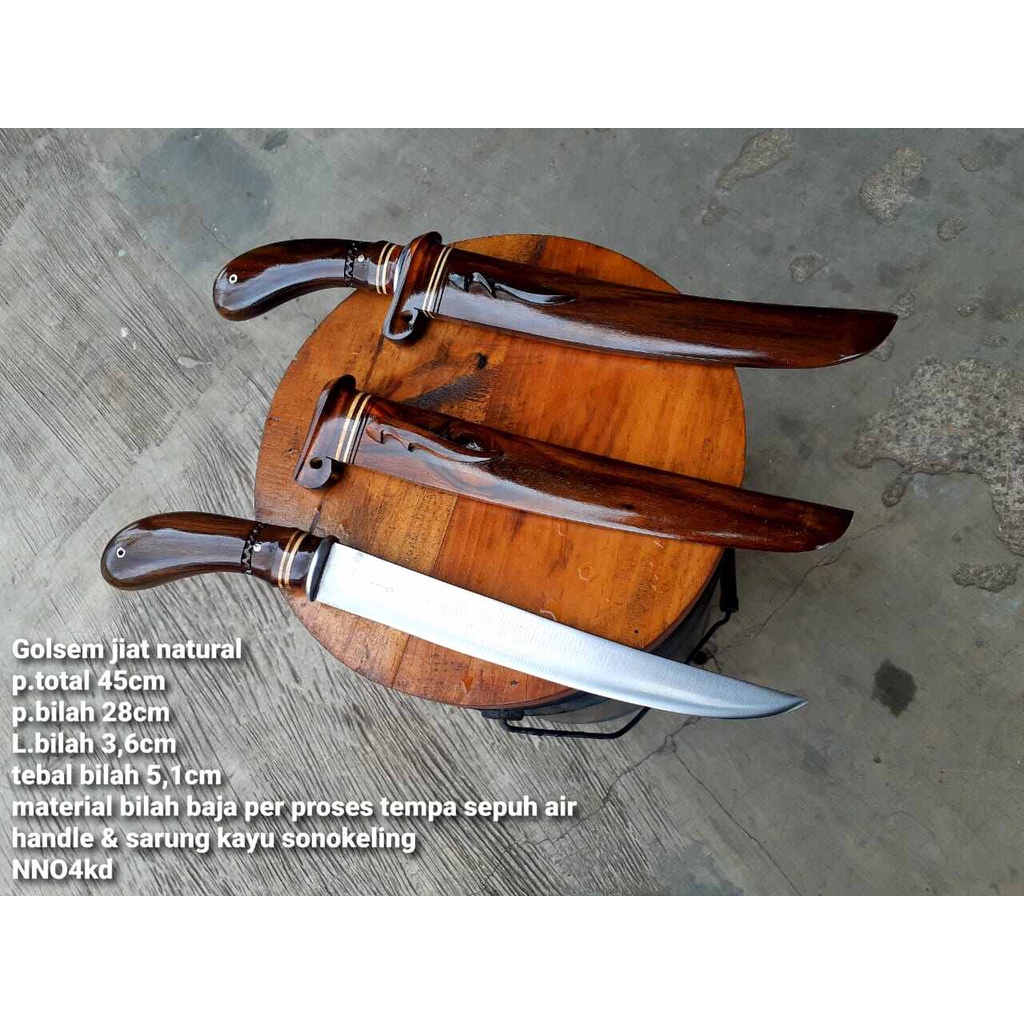 BEDOG BAJAPER ASLI CIBATU pisau Golsem baja per sipuhan natural