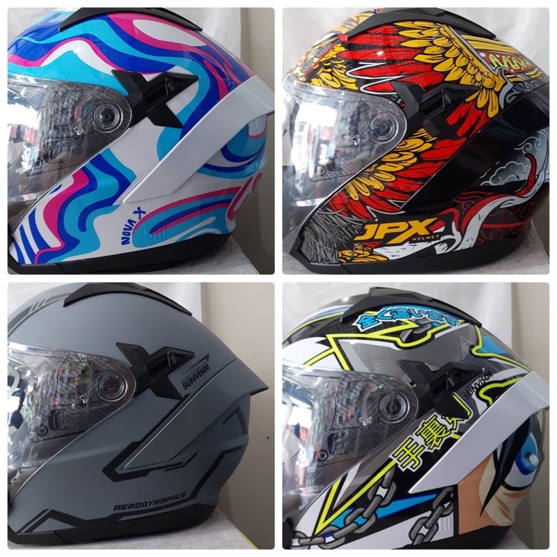 HELM JPX NOVA MOTIF HALF FACE