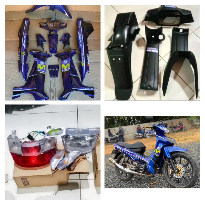 full set body Yamaha fizr fiz r F1Zr moviestart body halus kasar reflektor lampu biru BONUS STRIPING