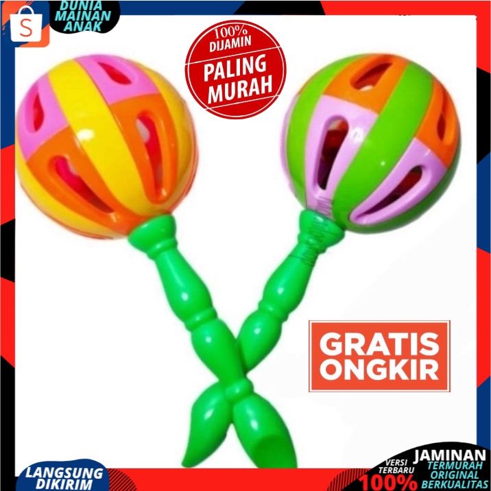 Kerincingan pagoda lolipop mainan bayi mainan Anak krincingan Bola Bayi Krincingan anak murah SNI