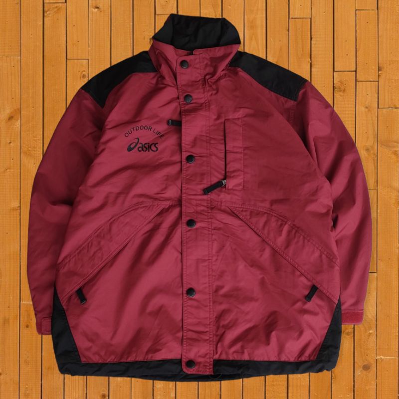 Jaket Outdoor Asics Waterproof Size XL fit XXL Second Original