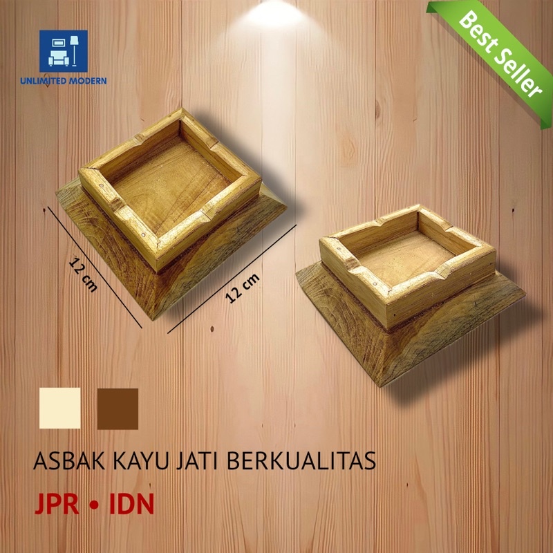 ASBAK KAYU / ASBAK KAYU JATI /ASBAK / SOUVENIR / KOLEKSI