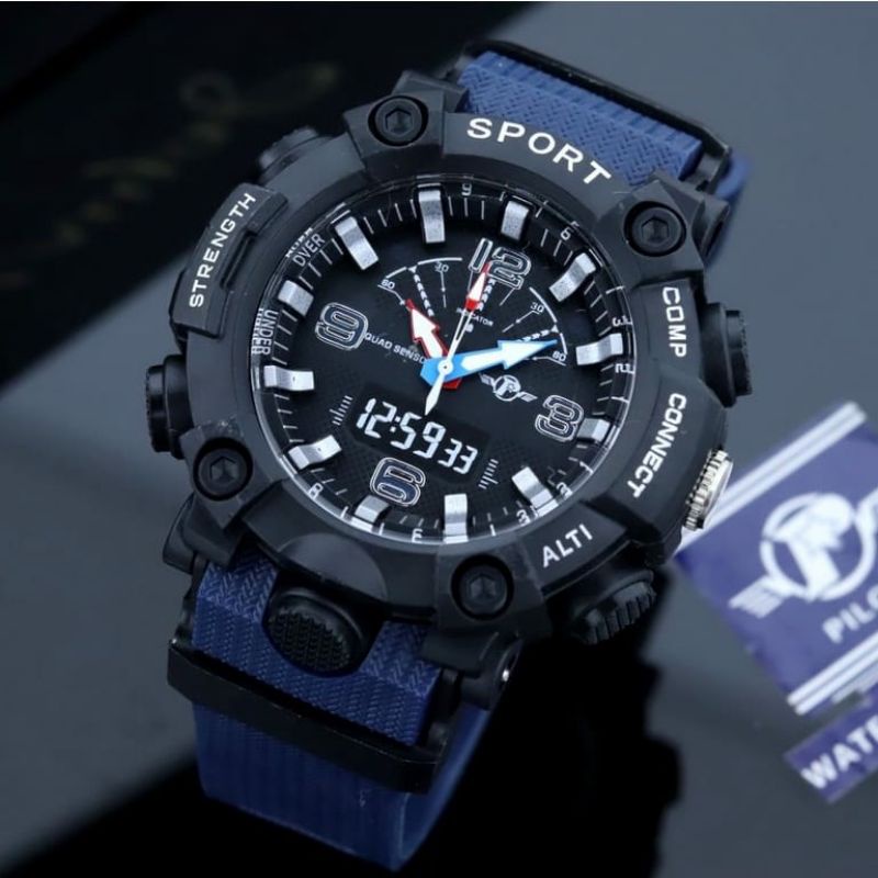 Jam Tangan Sport Viral Terlaris Analog Pria Kasual Bisa COD