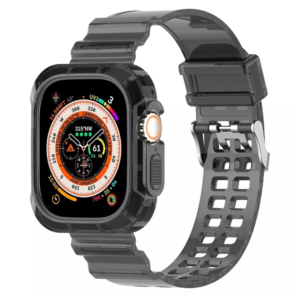 Strap Case Transparan Apple Watch ULTRA 49MM Tali jam Iwatch