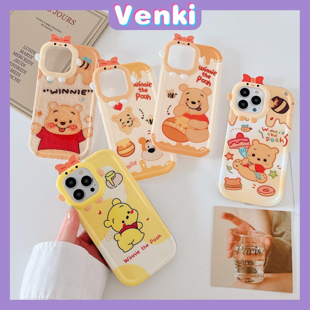 iPhone Case Silicone Soft Little Monster Case Glossy Cute Cartoon Bear Airbag Shockproof Protection Camera Compatible For iPhone 14 Pro Max 13 12 11 Pro 7 8 Plus XR