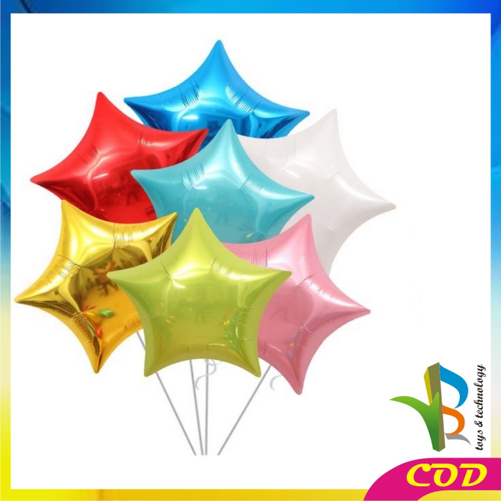 RB-C390 Balon Foil Bintang Perlengkapan Dekorasi Ulang Tahun / Balon Foil Bintang Star Ballon Foil Pesta Murah