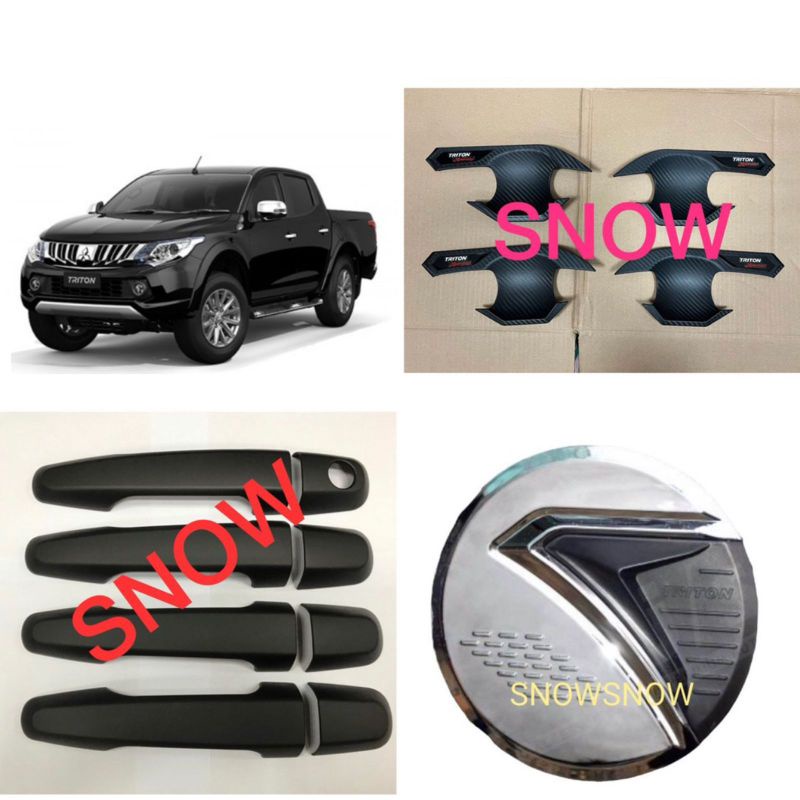 Paket Outer Handle Tank Cover All New Triton 2016 2018 2020 Carbon Doff