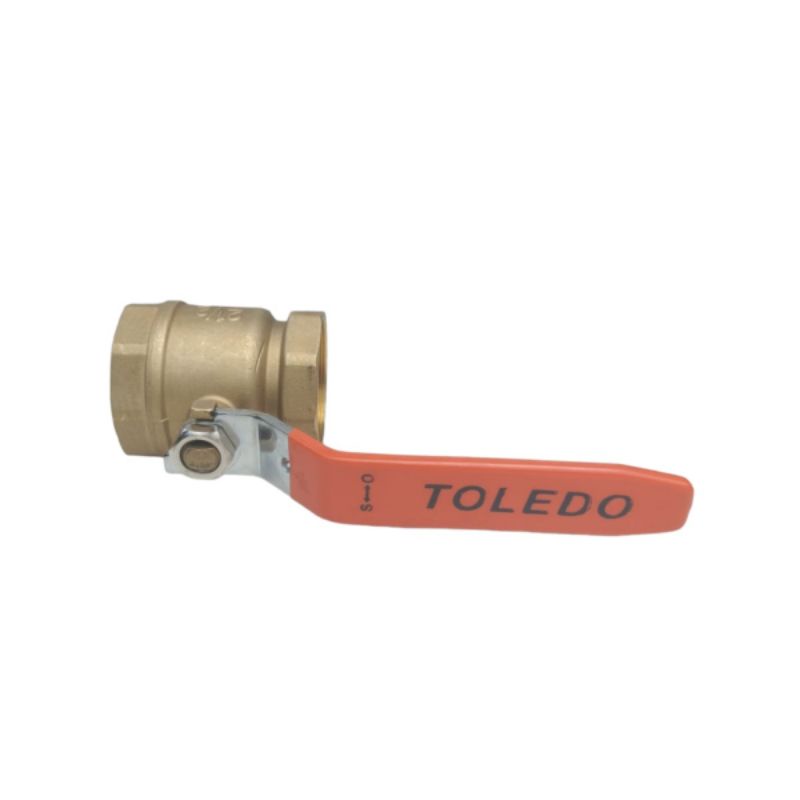 Ball valve tebal kuningan 2½ inci merek TOLEDO Stop kran 21/2&quot; Ballvalve drat dalam
