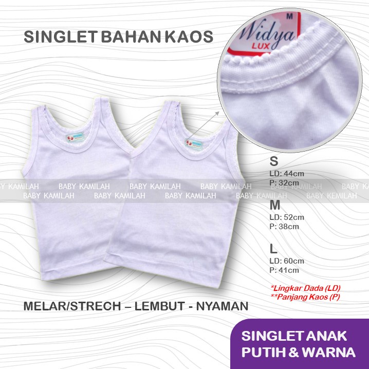 ❤ZJ❤ SINGLET bayi dan anak KAOS DALAM anak bahan kaos adem lembut