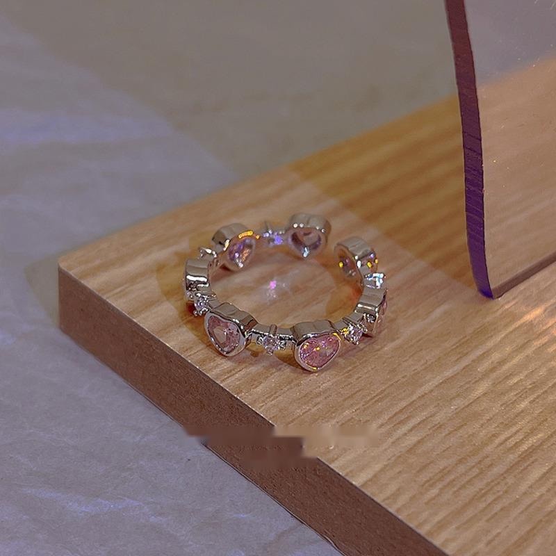 Cincin Bentuk Hati Warna Pink