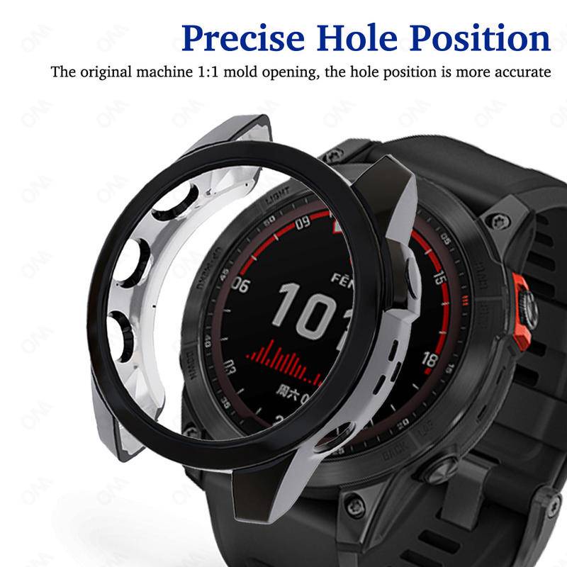 Soft Case Pelindung Smartwatch Garmin Fenix 5 5X 7 7S 7X Desain Hollow out Dengan Bumper 2022