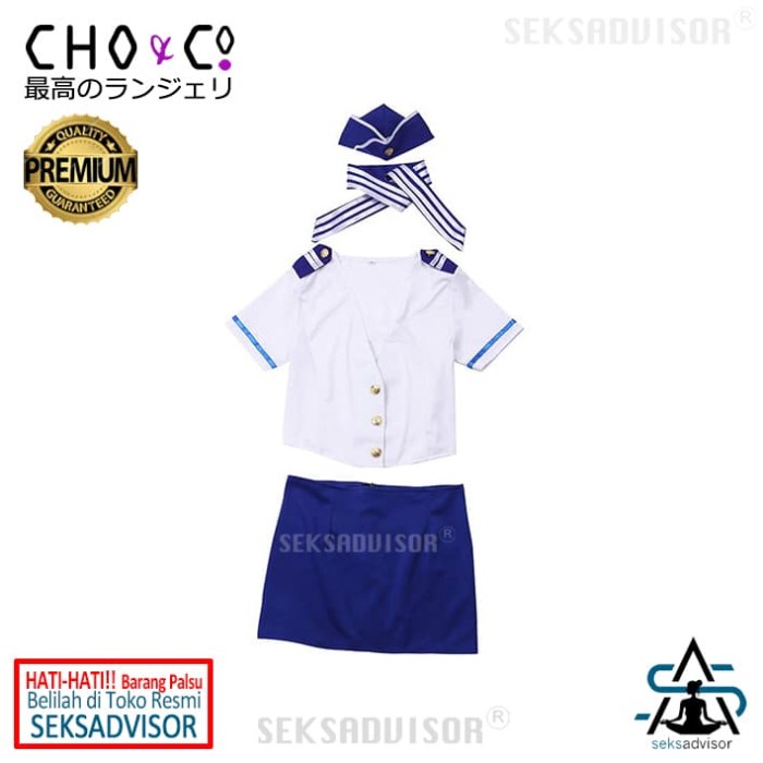 CHO&CO SEXY STEWARDESS - PRAMUGARI LINGERIE, HALOWEEN, COSPLAY BERKHASIAT