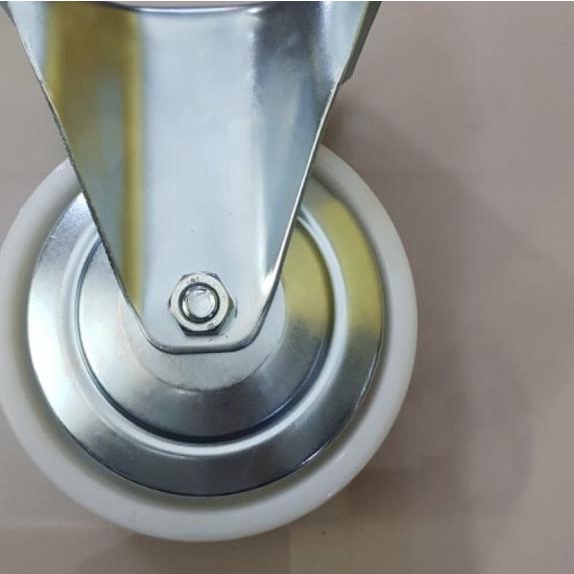 roda troli 6 inch nilon lurus / mati