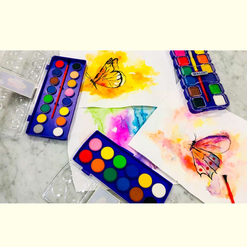 

Bazic Washable Watercolors 12 Color CAT AIR