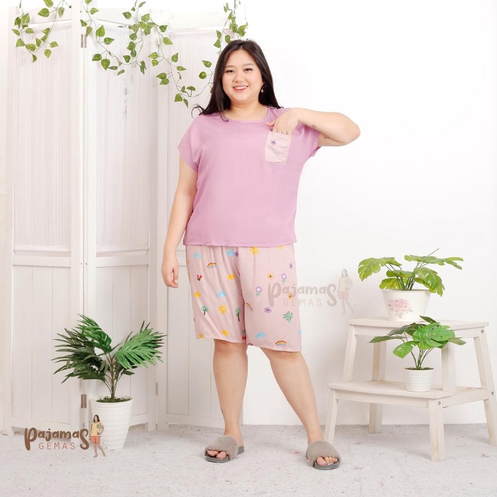 BABYDOLL JUMBO RAYON CELANA PENDEK