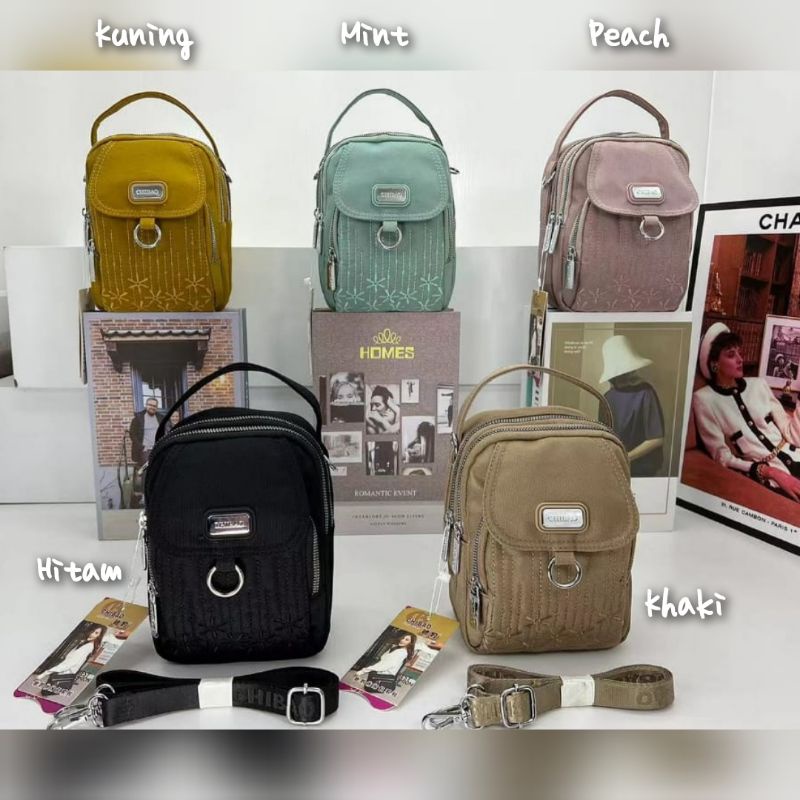 TAS ORI CHIBAO KANVAS 2in1 Selempang Jinjing 4Sleting CB3301-22