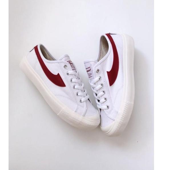 [100% ORIGINAL] Compass Gaz Low High Cream / White Blue / White Red / Black White Compas 8L3