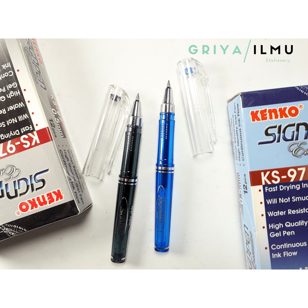 

Sign Pen/Bolpoin Gel KENKO KS-97 Blue and Black Ink 0.5mm (0241587)/(0241588)