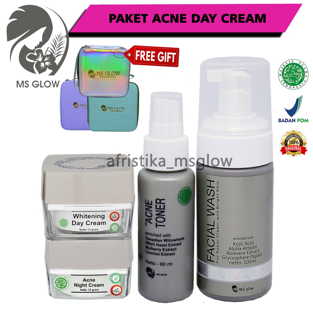 Ms Glow Paket Wajah Original Resmi Acne Whitening Luminos Ultimate