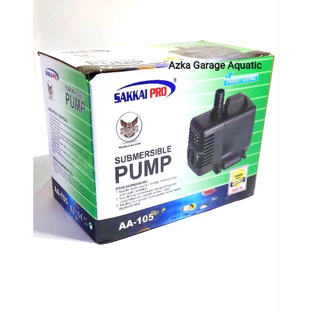 Pompa Celup Submersible Aquarium Kolam Sakkai Pro AA 105