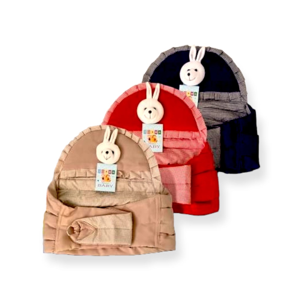 Gendongan Bayi Samping Ring Sling Bordir Beruang - Gendongan bayi