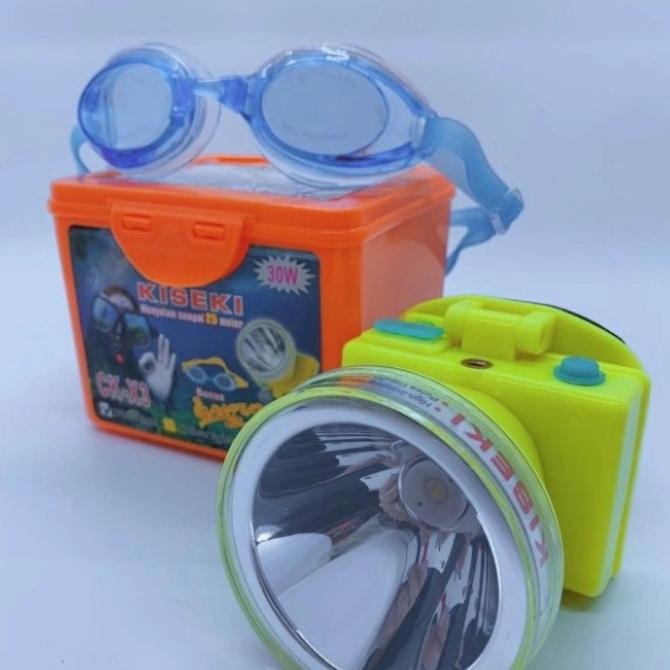 Kiseki Senter Selam Ck X3 30 Watt Bonus Kacamata Renang