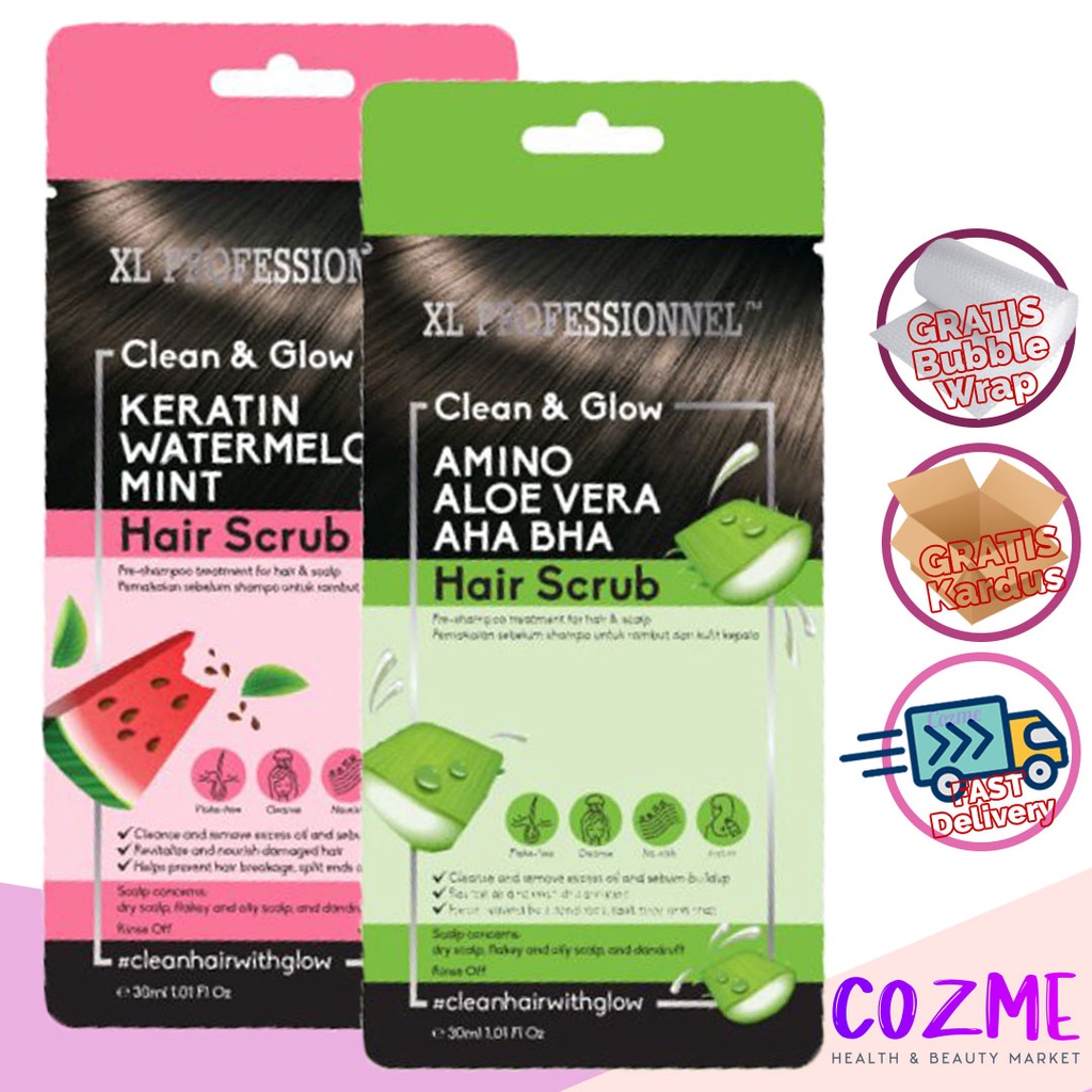 XL PROFESSIONNEL Clean &amp; Glow Hair Scrub 30mL Sachet