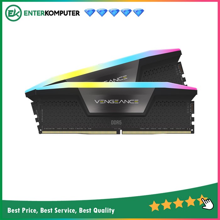 Corsair DDR5 Vengeance RGB PC44800 32GB (2x16GB) CMH32GX5M2B5600C36K