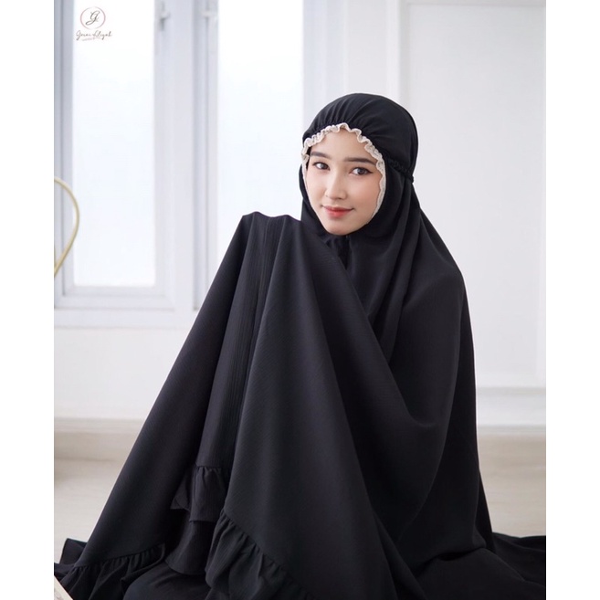 Mukena Halwa Black by gerai aliyah