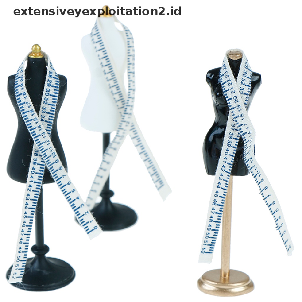 Set Mainan Boneka Manekin + Penggaris Skala 1: 12 Untuk Anak Perempuan