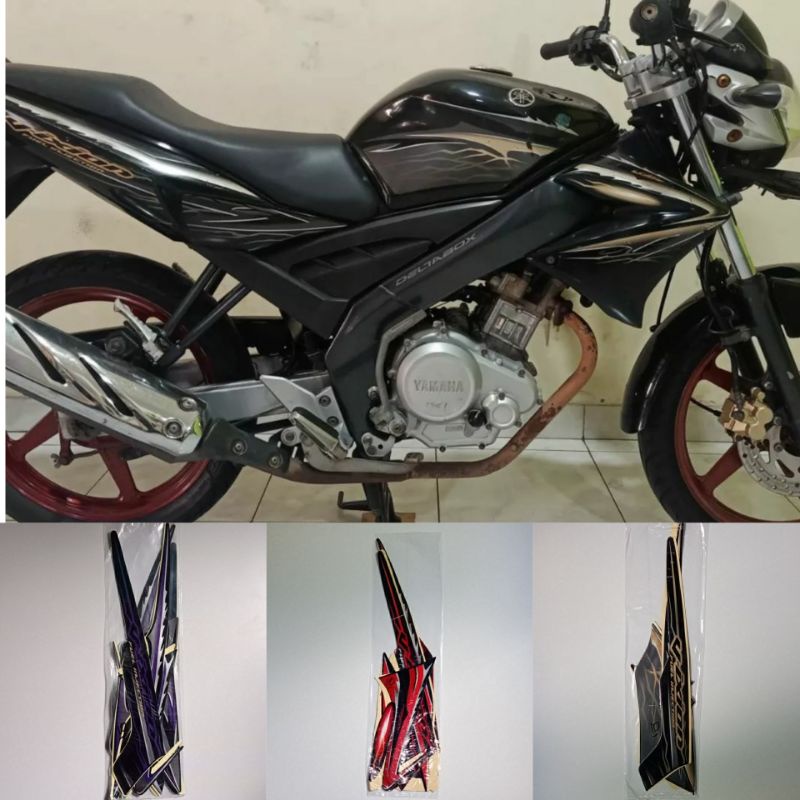 (Bisa COD) Striping stiker standar ori vixion 2011 sticker lis body yamaha vixion old/lama