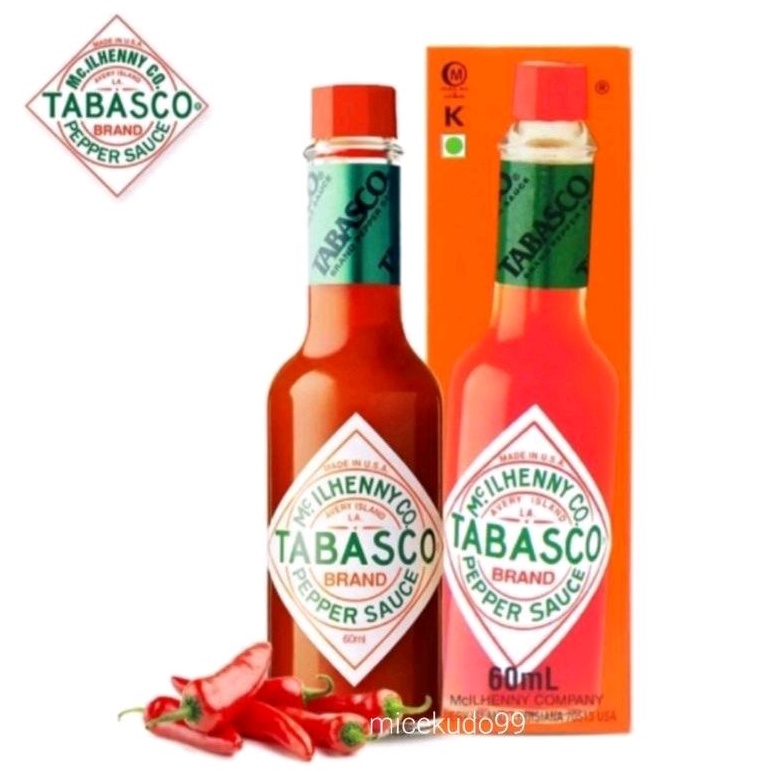 Jual TABASCO PEPPER SAUCE 60ML ORIGINAL TOBASCO RED PAPPER SAUS SAOS