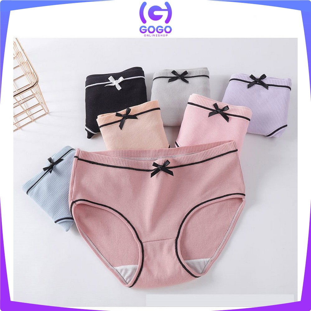 GOGO-P61 Celana Dalam Wanita Polos List Pita CD Cewek Import / CD Wanita / Kolor Wanita Sexy