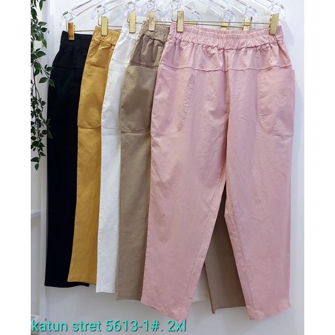 celana katun bangkok stretch size 2XL,4XL,7XL import