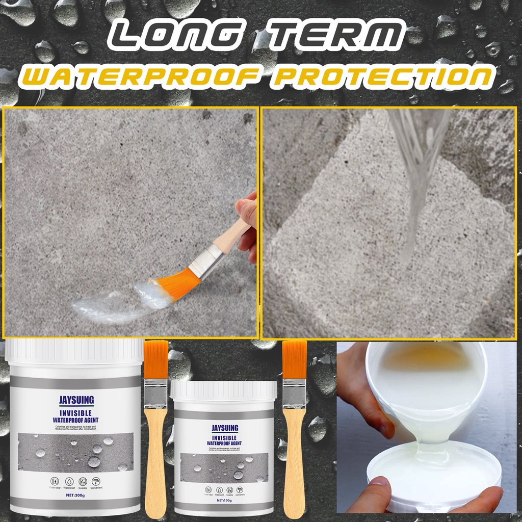 Lem Anti Bocor waterproof Lem Transparan Tahan Air Anti Bocor Superkuat Lem Bening Jaysuing  Lem Penambal Atap Kolam Waterproof Multifungsi