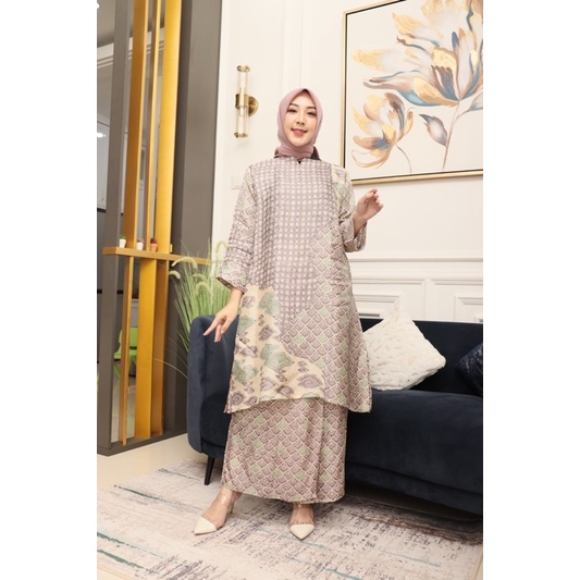 SOFIA SET ROK BATIK|SET MELAYU|SET VISCOSE|SET KONDANGAN|SET WANITA|OUTFIT KONDANGAN|BATIK KEKINIAN