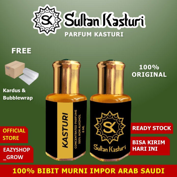 [COD] 100% Sultan Kasturi Parfum Sholat Kasturi Minyak Wangi Kasturi Original Sultan Kasturi (NON AL