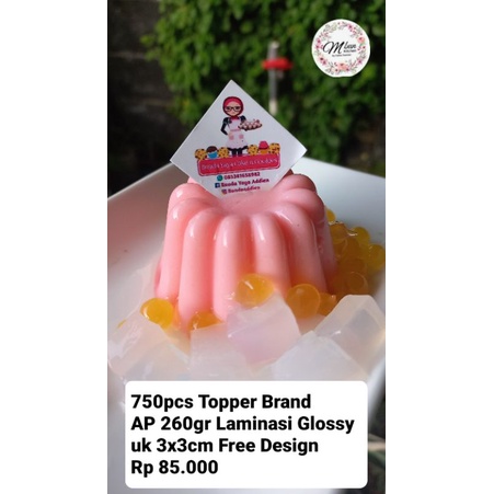 

750pcs Topper Brand free design