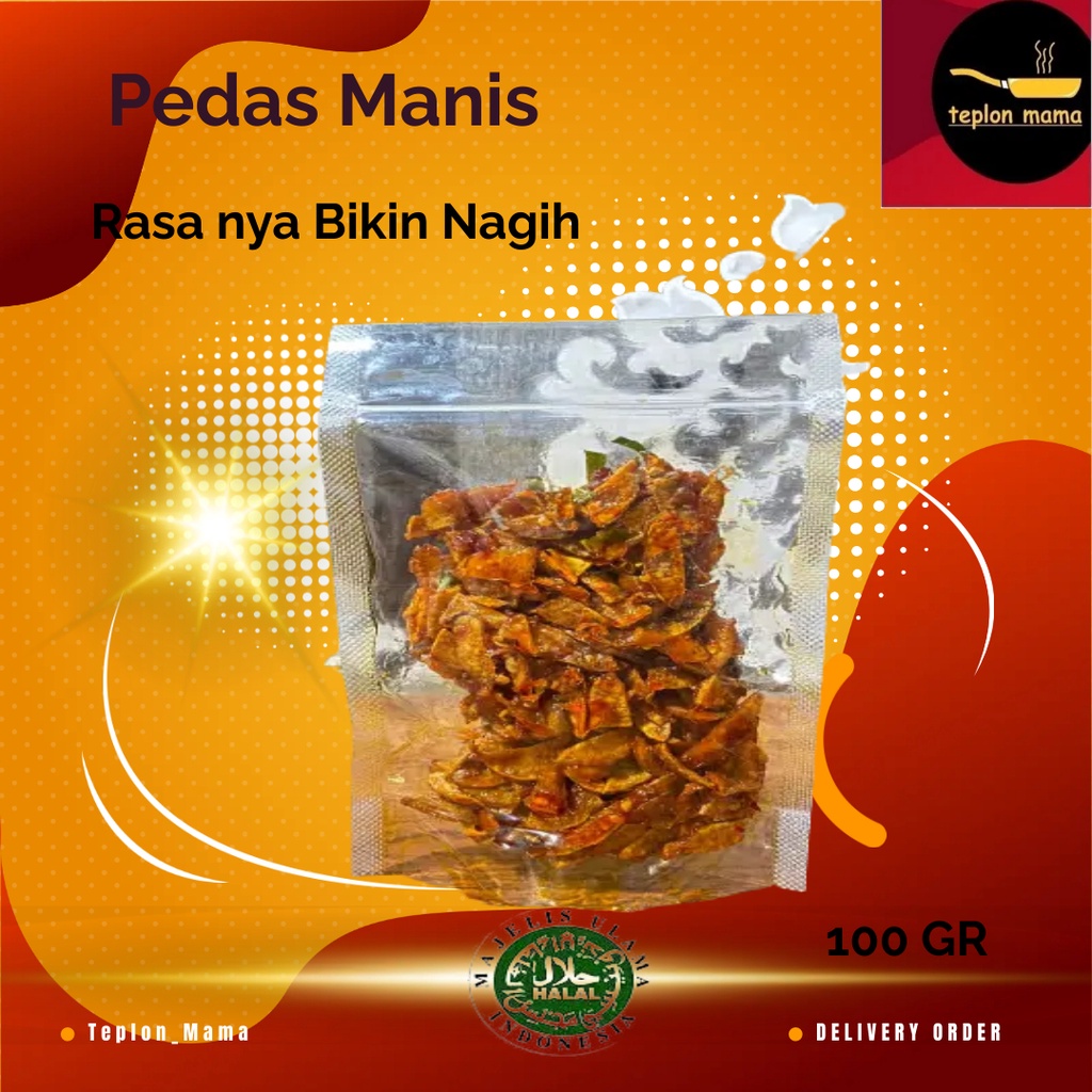 

Jengkol crispy Pedas Manis Kriuk Balado Premium 100 GR