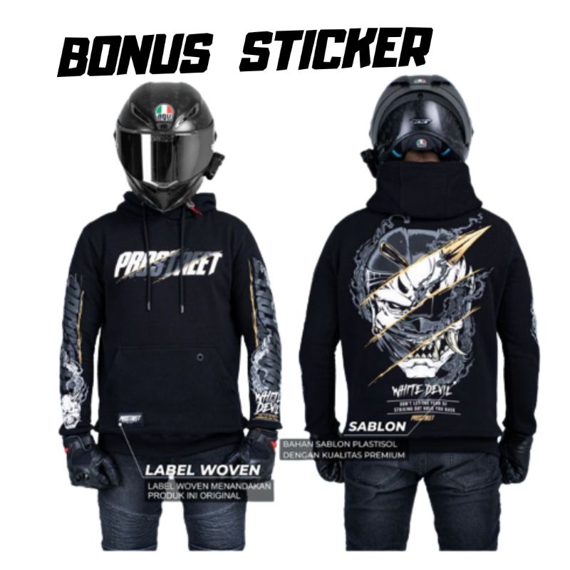 hoodie prostreet L XL XXL sweater prostreet jaket prostreet hoodie pria prostreet  prostreet white devil suiter prostreet jaket sunmori hoodie sunmori sweater pria