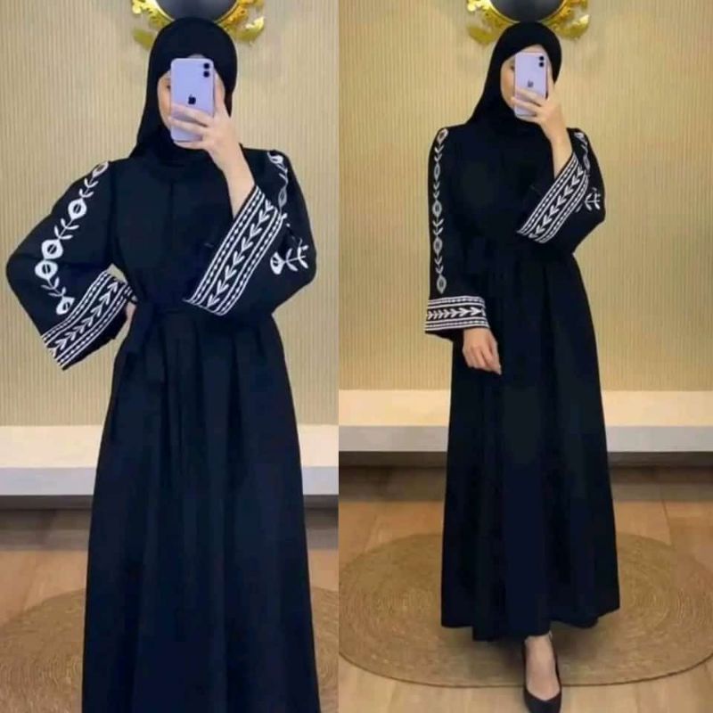Gamis Fashion Dress Pesta Muslim New Abaya Bordir Arab Saudi DUBAI ELENA Turkey Syari