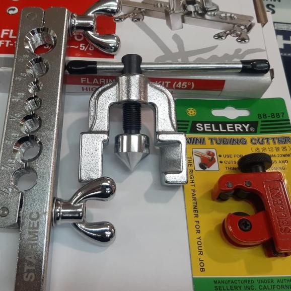 cutter pipa sellery dan flaring Ac FT195 pemekar pipa tembaga starmec