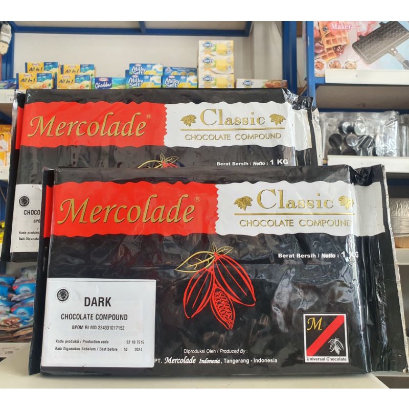 

Mercolade Dark Classic 1Kg / Coklat Mercolade Classic 1Kg / Dark Coklat Classic Mercolade 1Kg