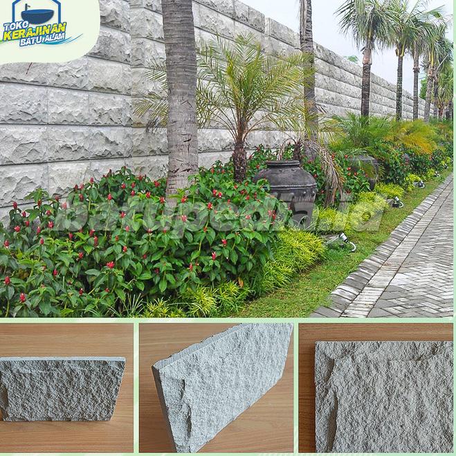 Batu Alam White Palimo Bobos RTA Untuk DInding Tekstur Alami - 15x30