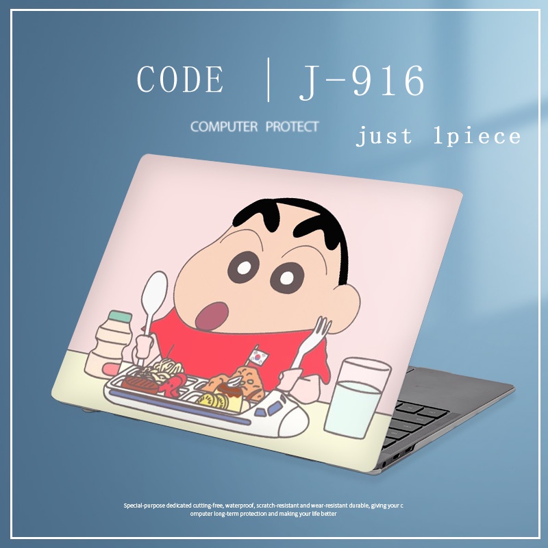 1pc Universal Bebas Potong COD Custom Stiker Kulit Laptop Untuk lenovo YOGA 14s YOGA C740 S740 14 &quot;15.6&quot; Notebook Komputer Decal Game Crayon Shin Chan Designs Covers