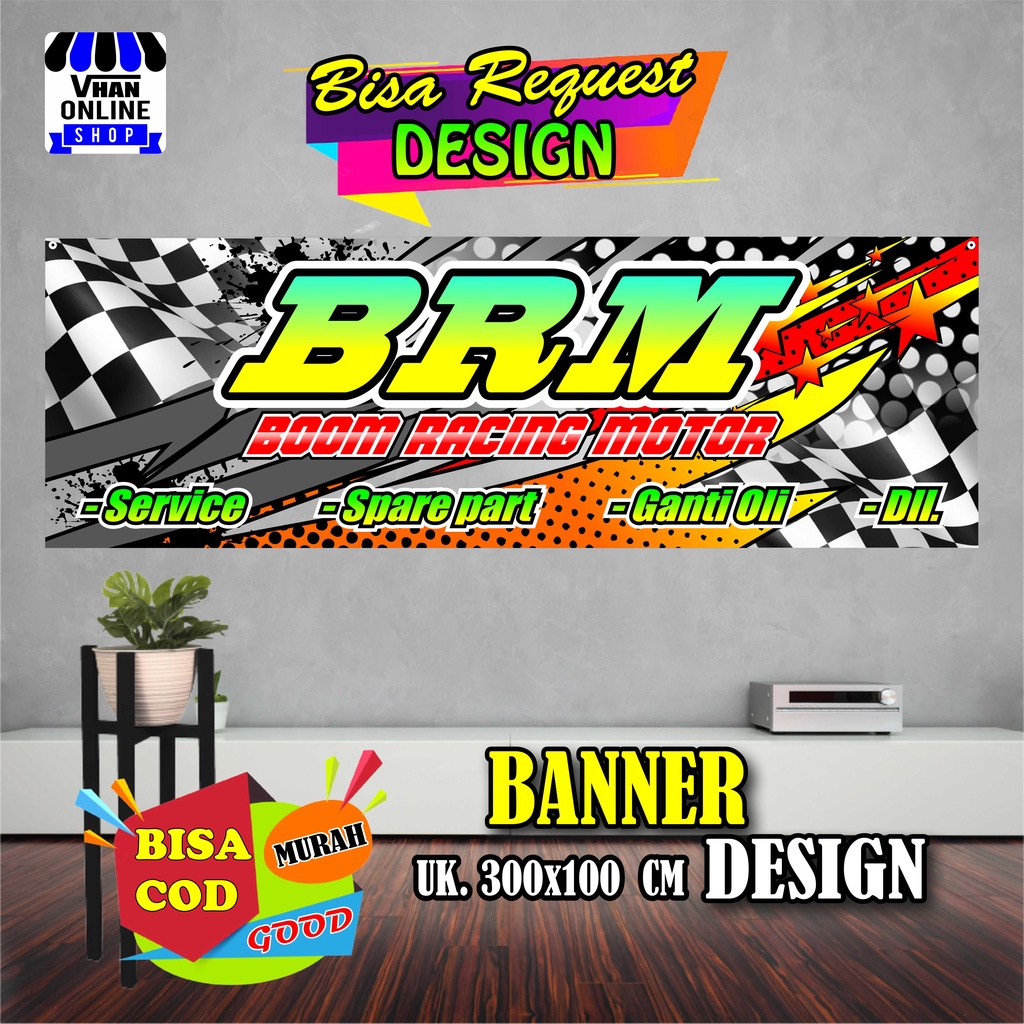 Jual Spanduk Banner Bengkel Motor Mobil, Mesin Keren Murah | Shopee ...
