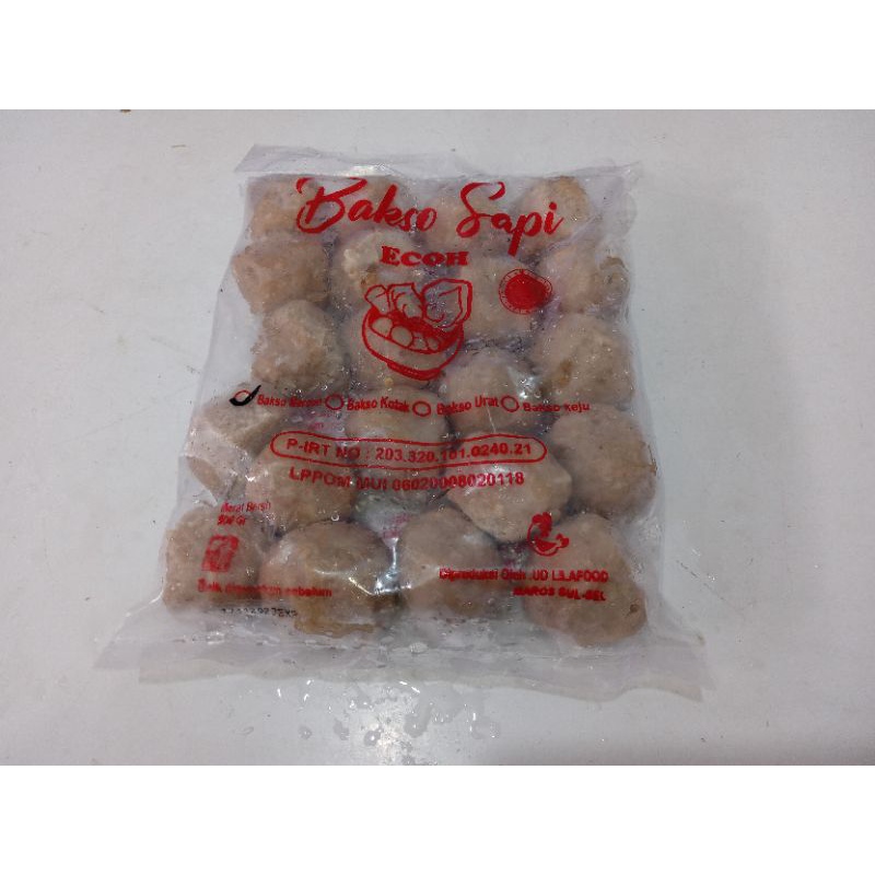 

Lila Food / Ecoh Bakso Sapi Ecoh mercon 500gr